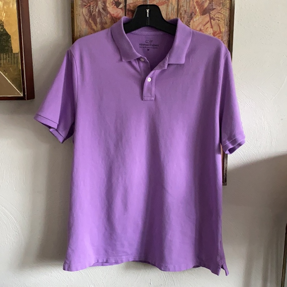 VINEYARD VINES BRAND STRETCH CASUAL GOLF MENS POLO SHIRT SHORT SLEEVE TOP MENS M